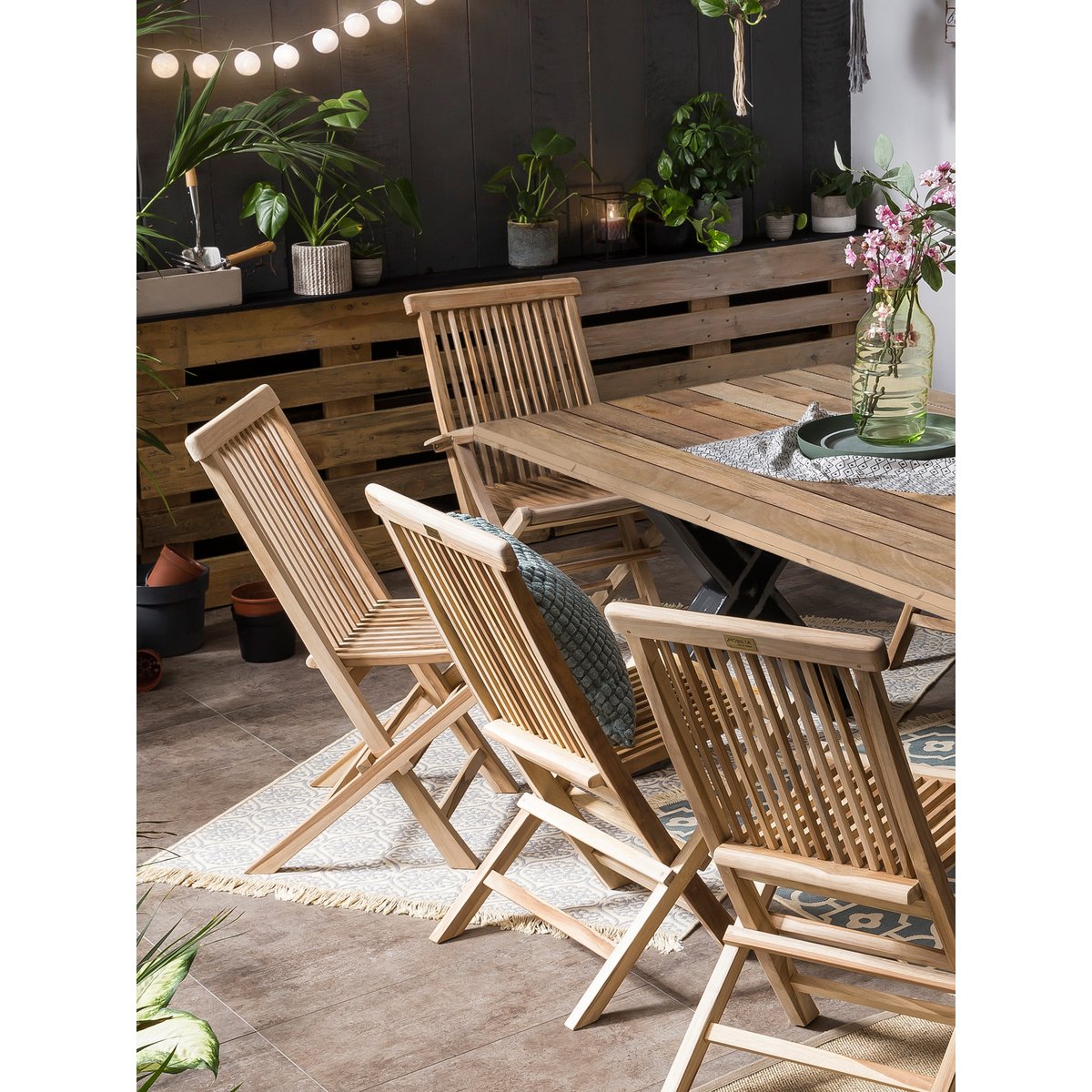 Eettafel 220x100 cm mangohout metaal industrieel