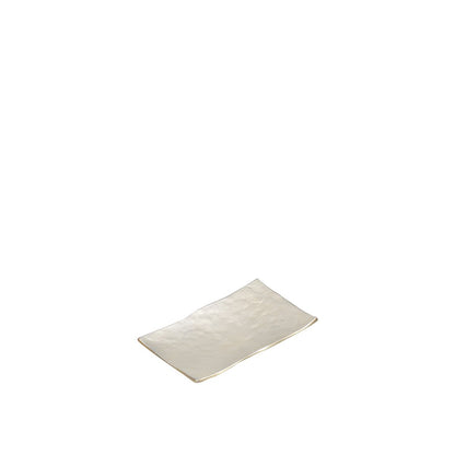 Rectangular white decorative cut-out 25x16x2.5 cm