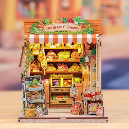 Cutebee, 3D DIY huisje, The Green Grocery, CWGC213, 16,2x15,8x20,6cm