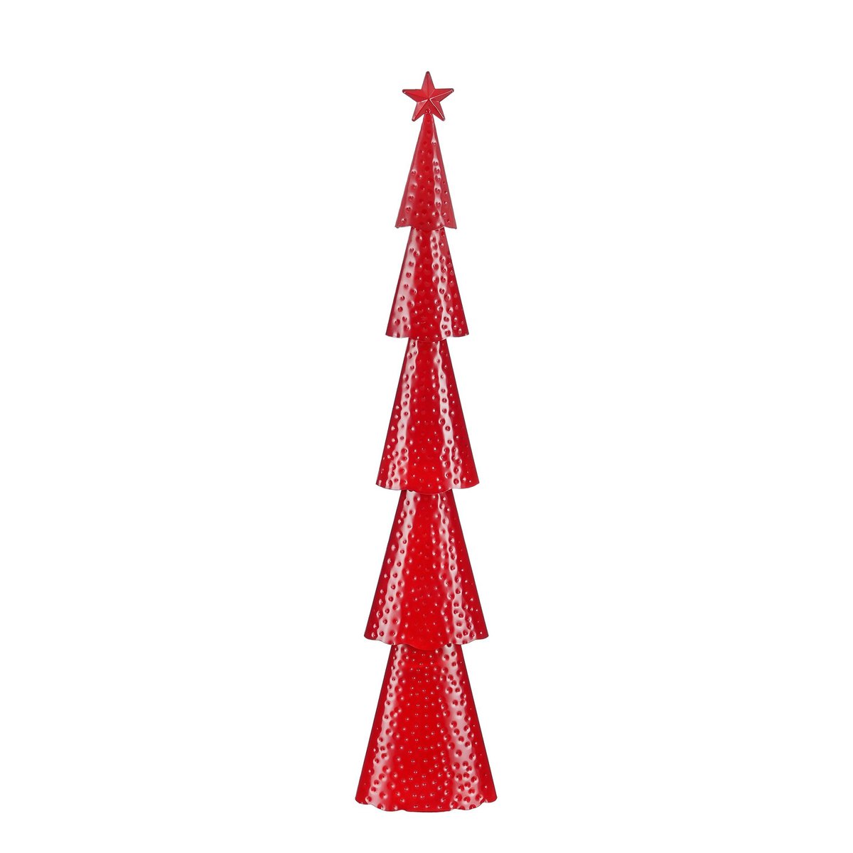 Kerstboom decoratief 90.5 cm rood ijzer