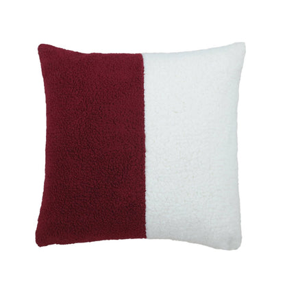 Red & White Plush – Cushion Cover – Christmas 45×45 cm – Urbane Hide