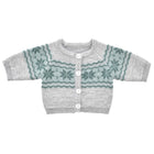 Knitted cardigan with patterns 50cm