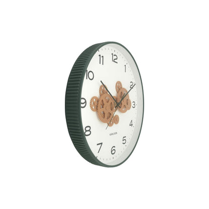 Wandklok Karlsson 40 cm groen