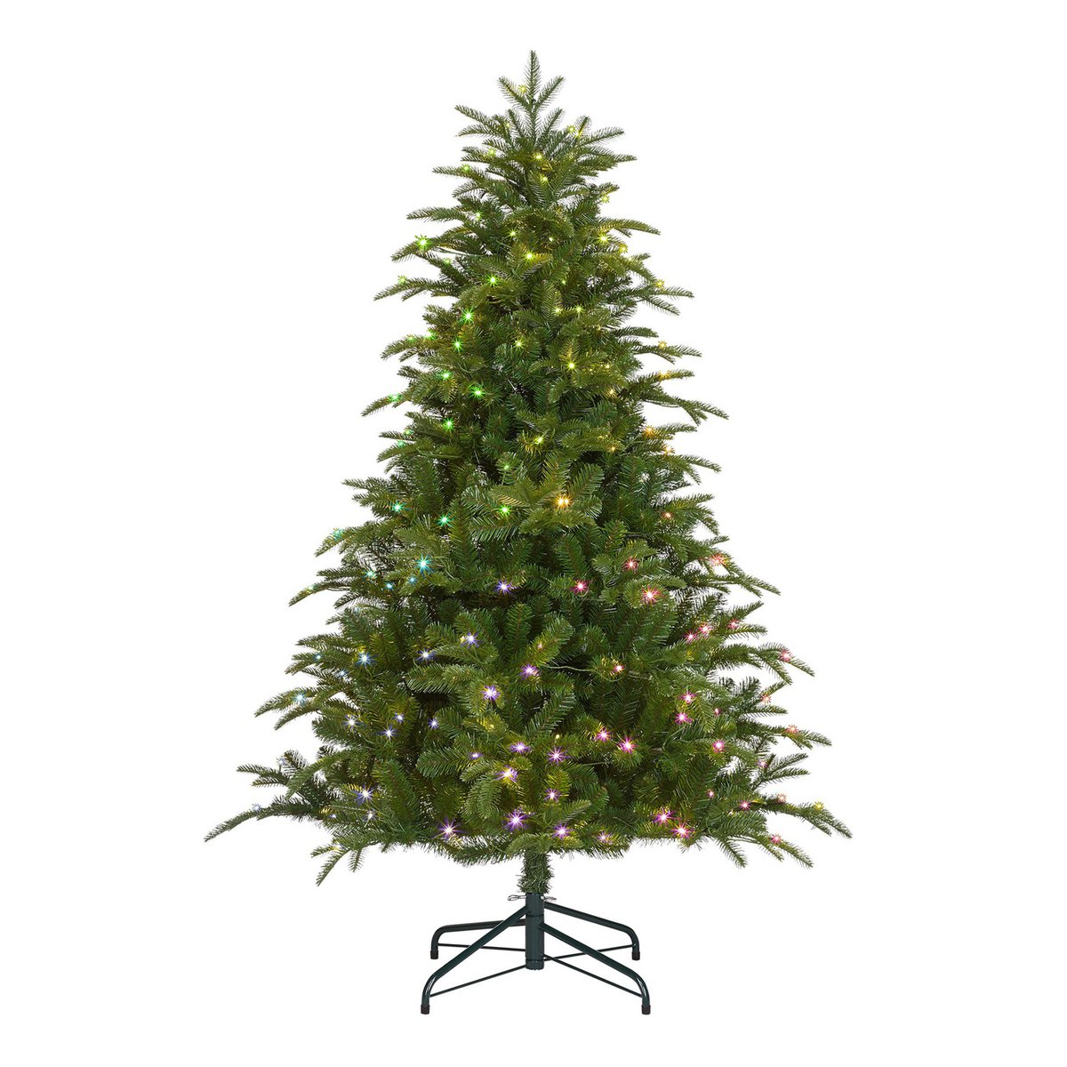Smart lighting Nestow Artificial Christmas tree - H155 x Ø107 cm - Green