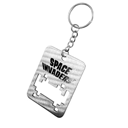 Flesopener roestvrij staal Space Invaders 9.5x4.6x0.3 cm