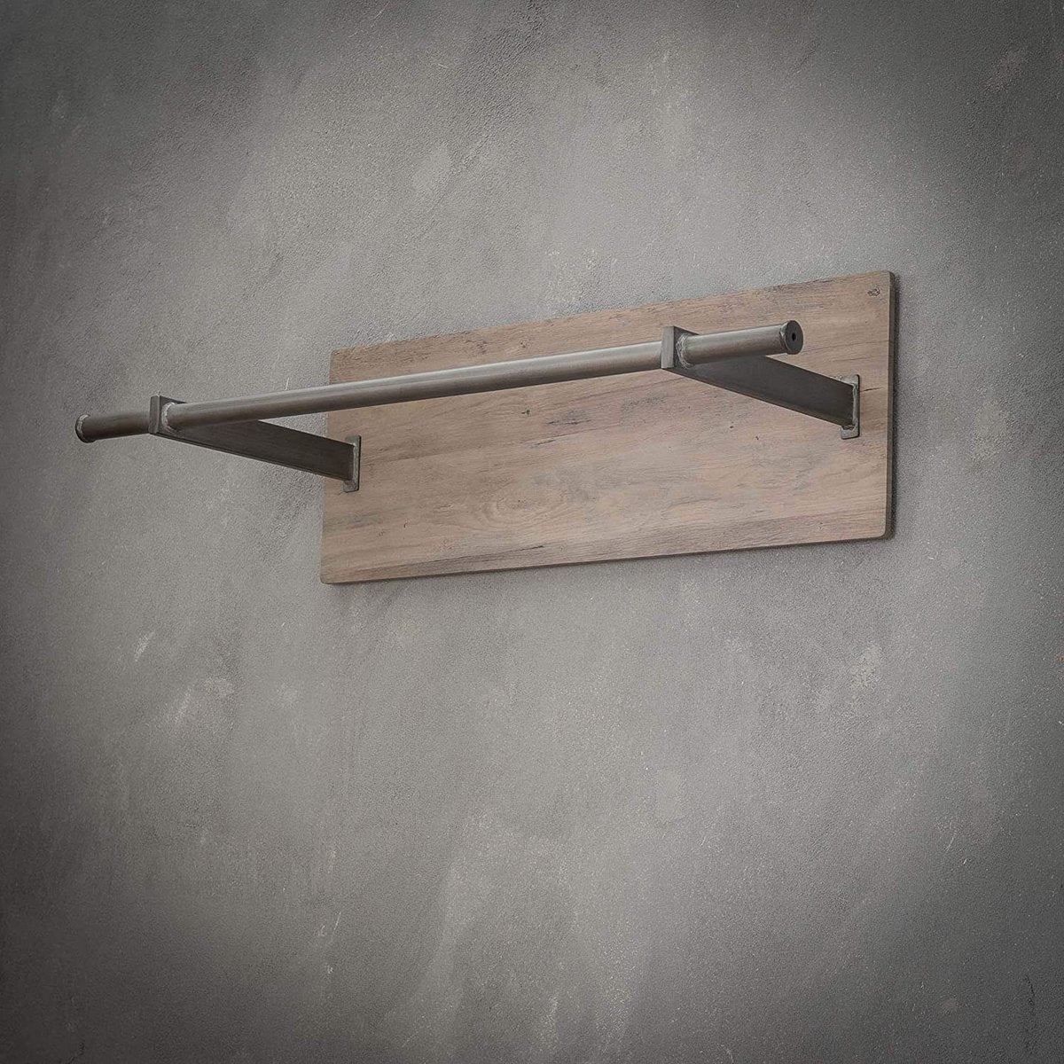 Wandkast 85 cm eiken decor staal