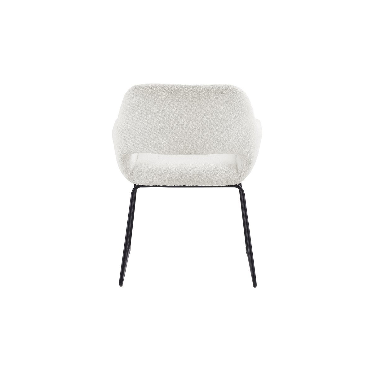Fauteuil bouclé wit 63,5x59x82,5 cm