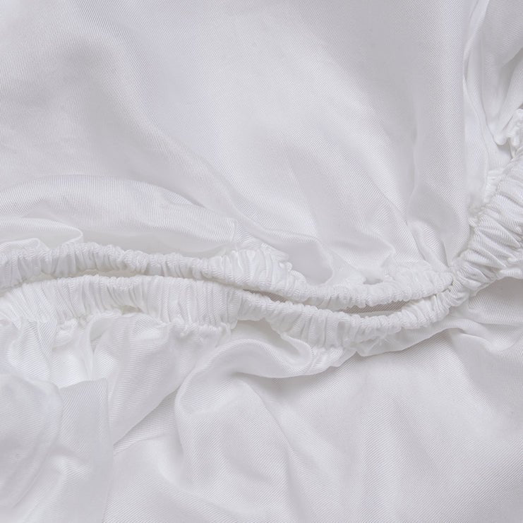 Hoeslaken TENCEL™ Lyocell wit