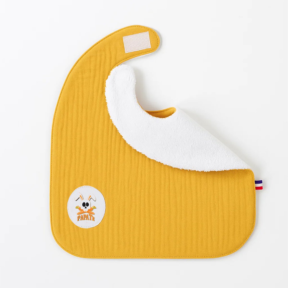 Organic cotton bib honey