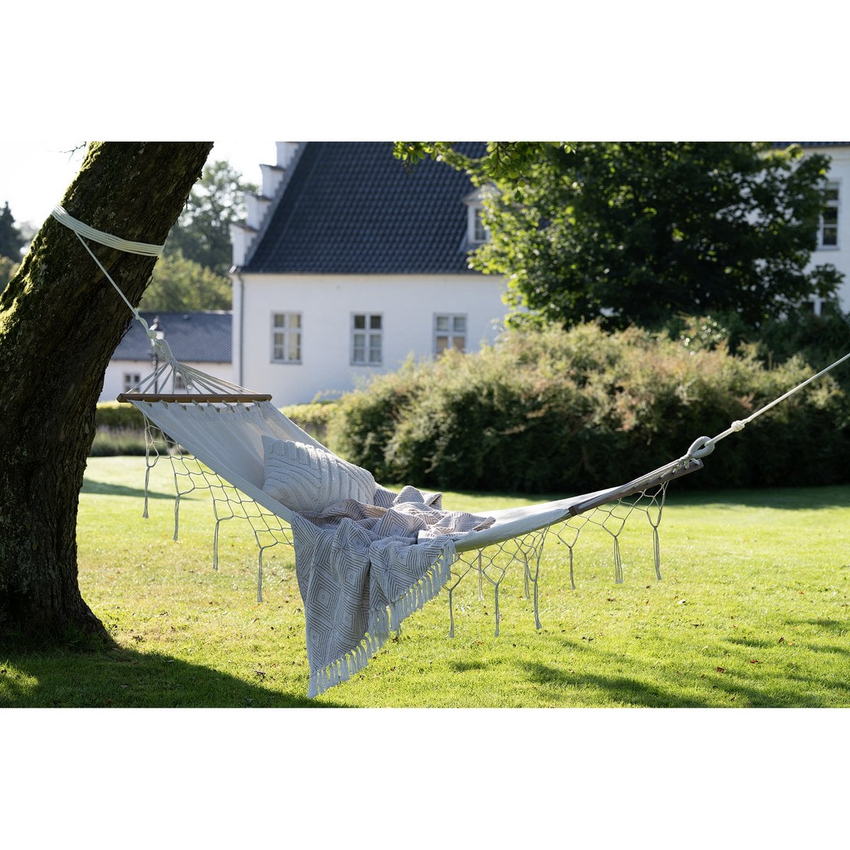Edessa hammock - off-white, polyester/cotton/larch