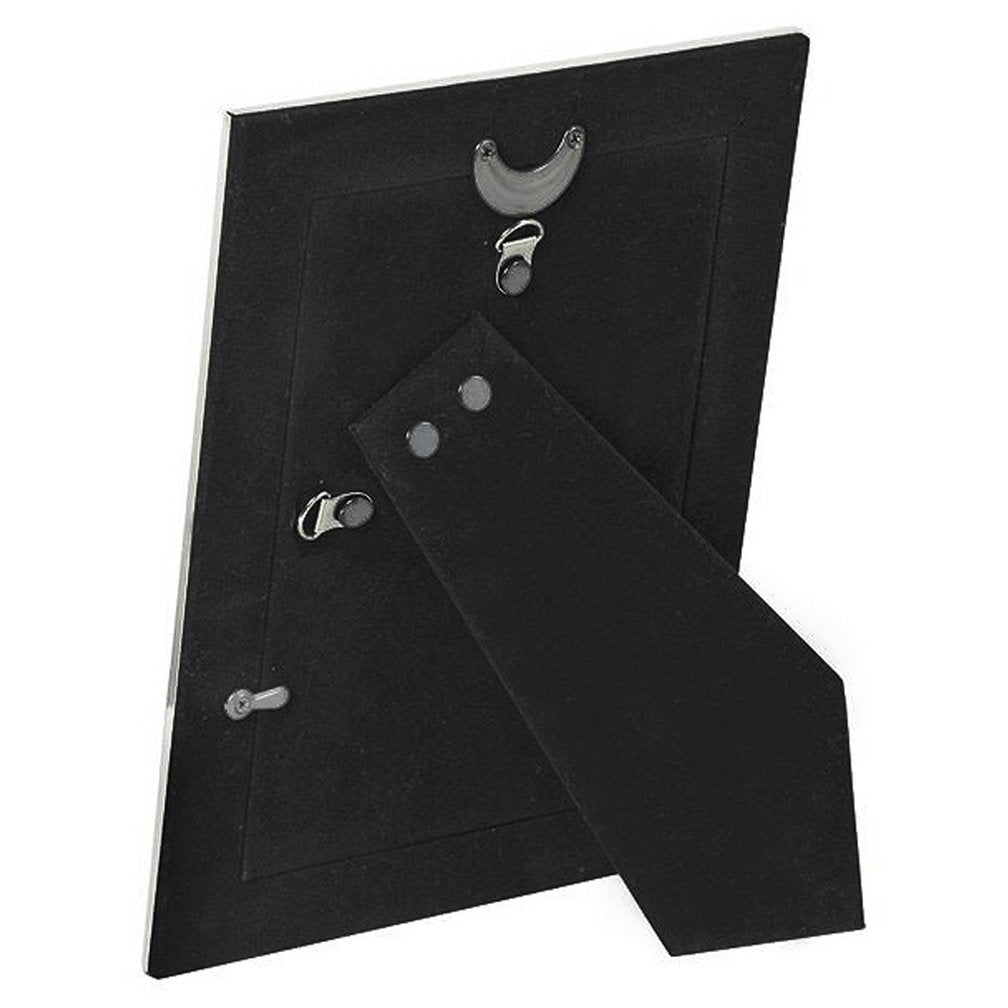 Fotolijst 13x18 cm set van 2 zilver zwart