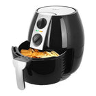 Hetelucht friteuse 4.5L 1500W zwart zilver