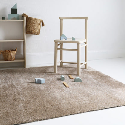 Vloerkleed 160x230 cm zandbeige machinewasbaar