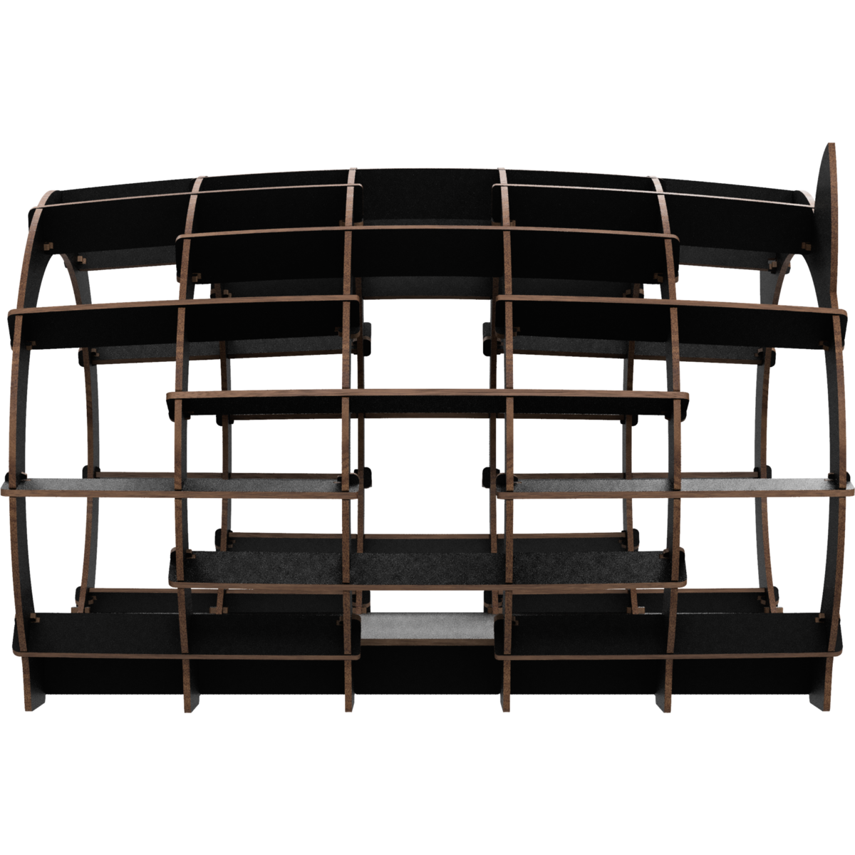 Eco Wood Art 3D Bouwpakket Kattenhuis Zwart Wit Pluche