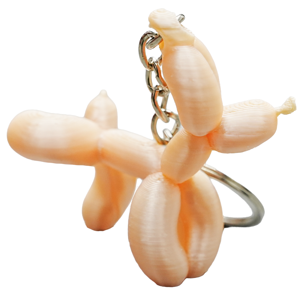 Sleutelhanger ballon hond plassend PLA