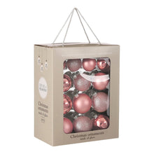 Kerstballen Set - 26 Stuks - Ø7 cm - Glas - Roze