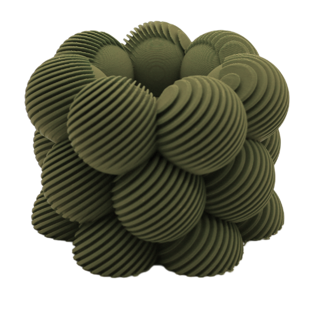 LED Tealight Holder Bubble Slanted Striped - 3D Printed - Sustainable PLA - Suitable for LED Tealights