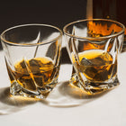 Whiskyglazen set van 2 met 4 ijsstenen 295 ml