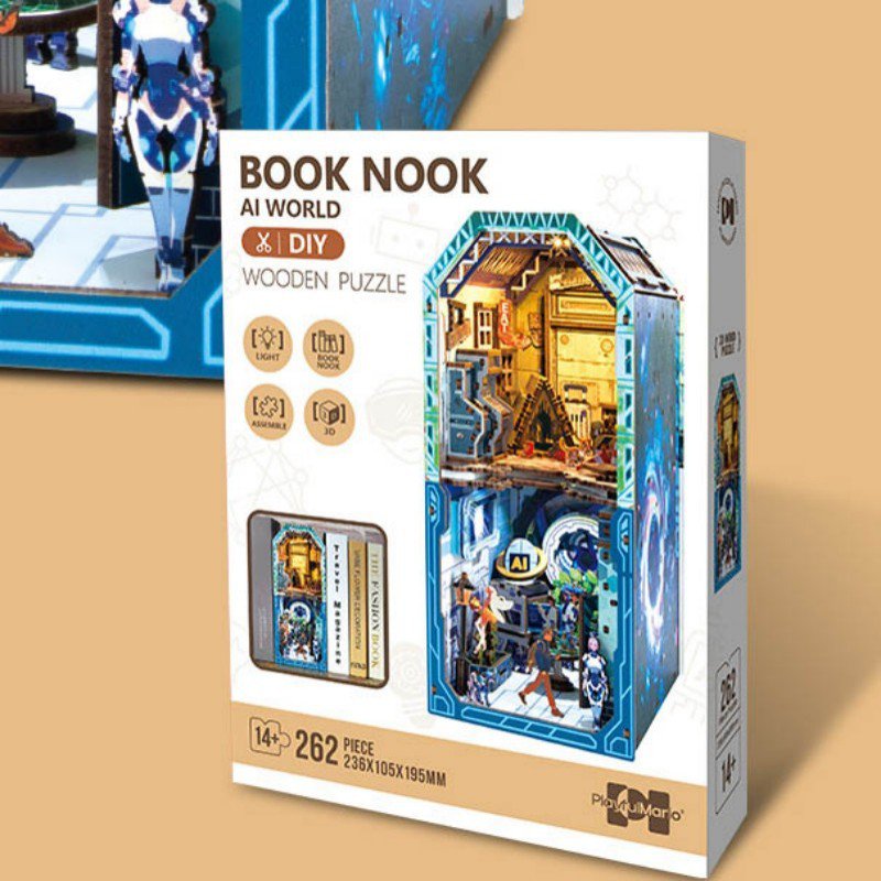 3D houten puzzel AI World