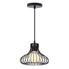 Hanglamp 23x20 cm metaal zwart