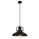 Hanglamp 38x21 cm metaal zwart