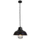 Hanglamp 33x26 cm metaal zwart