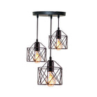 Homestyle Pro Mk019-B Industrial Pendant Lights Black/Metal