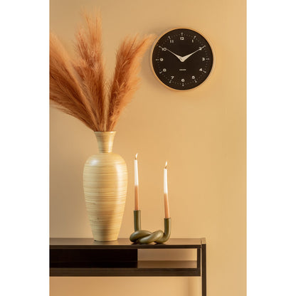 Wandklok Karlsson Osado Dome 30 cm zwart