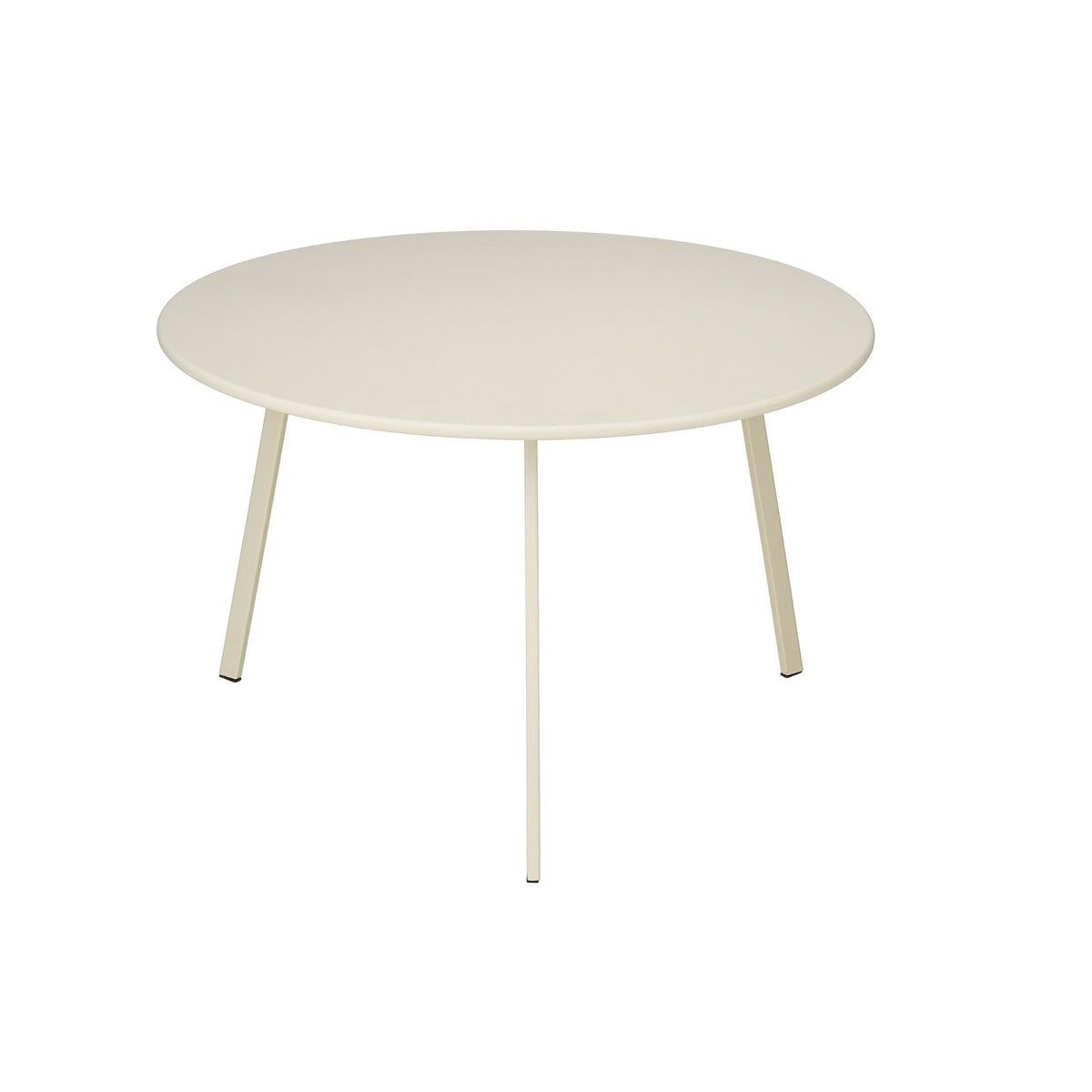 Bijzettafel metaal 60.5x38 cm crème