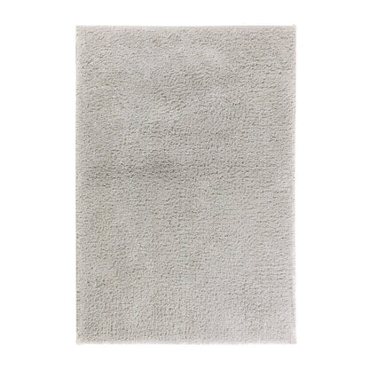 Badmat 60x90 cm katoen grijs anti-slip