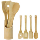 Bamboe keukengerei set 30 cm met houder