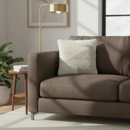 Kussenhoes 45x45 cm wolmix beige crème