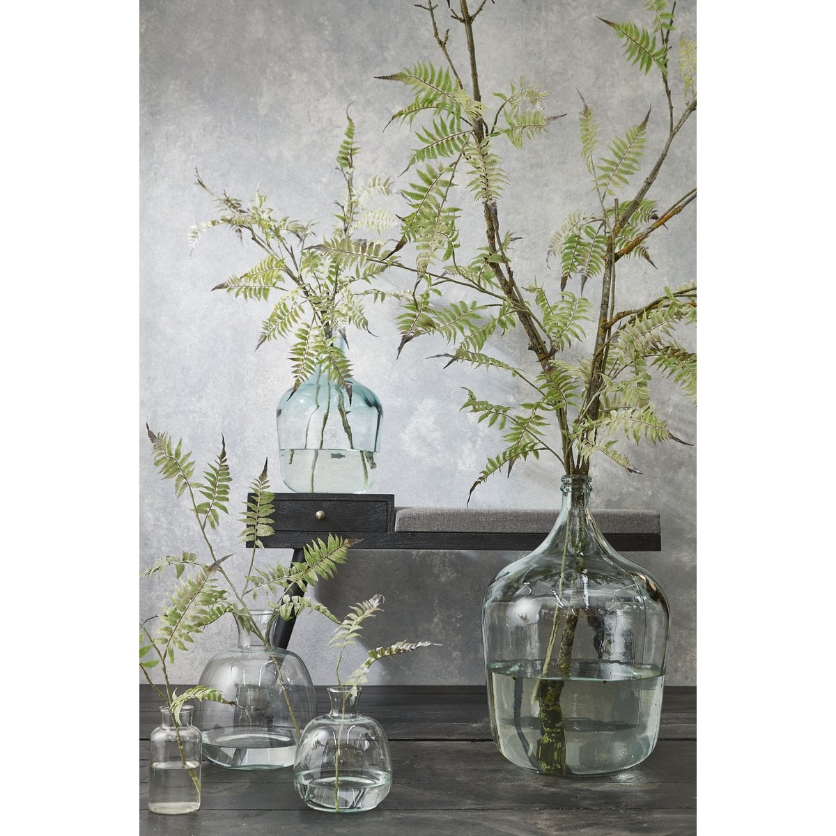 Vaas glas 42x27 cm transparant