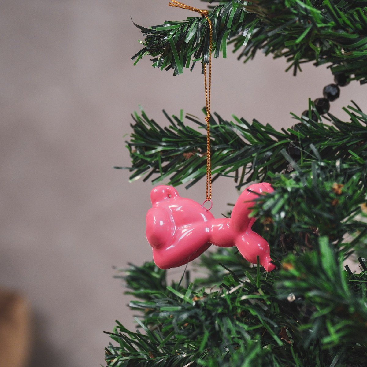 Ornament - Balloon Dog Hanger - Ceramics - Pink - 5.5x6.5cm