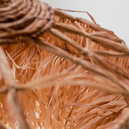 Hanglamp raffia met franjes M 40 cm