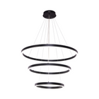 Pendant Lamp Neo Black Three Rings 40 60 80 cm Matte Black