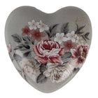 Decoratie hart 8x8x4 cm grijs