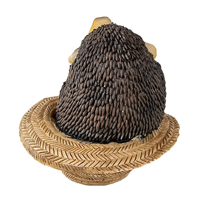 Figurine Hedgehog 8x8x9 cm Brown Plastic Hedgehog Home Accessories