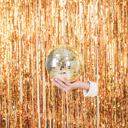 Christmas Decoration - Christmas Ornament - Disco Ball - Foam - Gold - 20x20x20cm