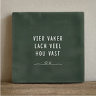 Tegeltje 10x10 cm meerkleurig keramiek