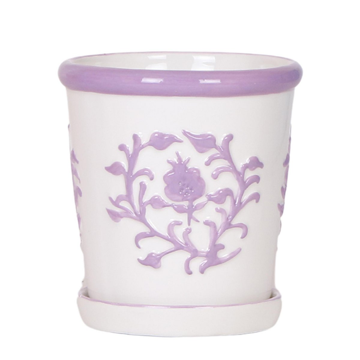 Sierpot keramiek Ø9 cm lilac kleurrijk