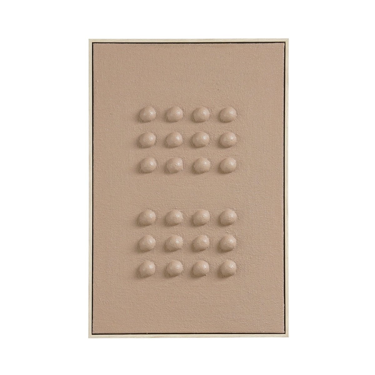 Wanddecoratie 60x40x3 cm donkerbruin plastic