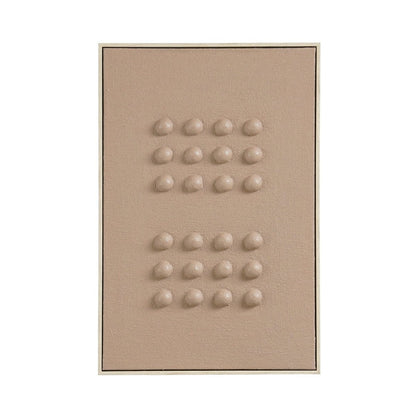 Wanddecoratie 60x40x3 cm donkerbruin plastic