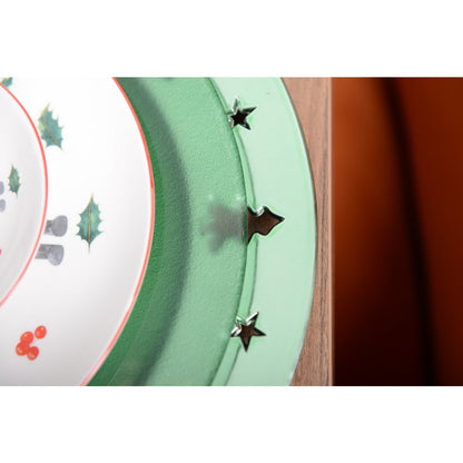 Placemat 33x33x1 cm kunststof groen