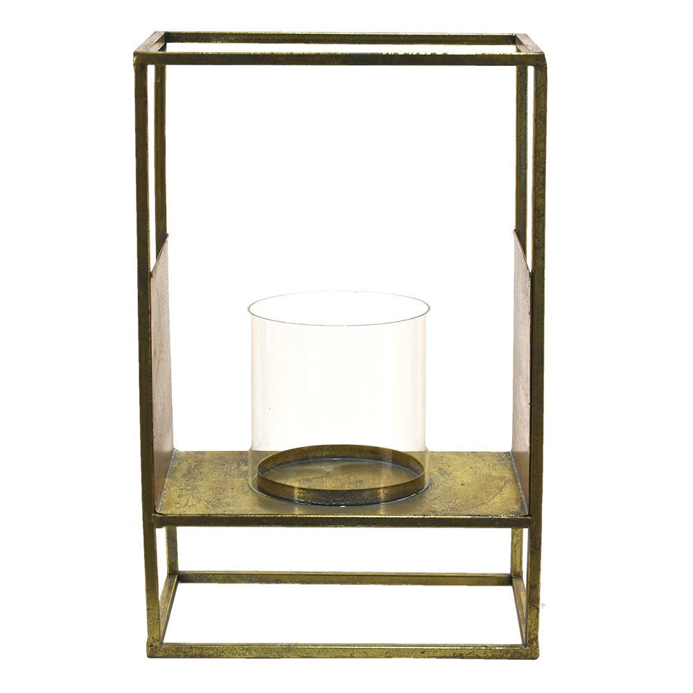 Lantern 25x15x38 cm Colourful Metal Candle Holder