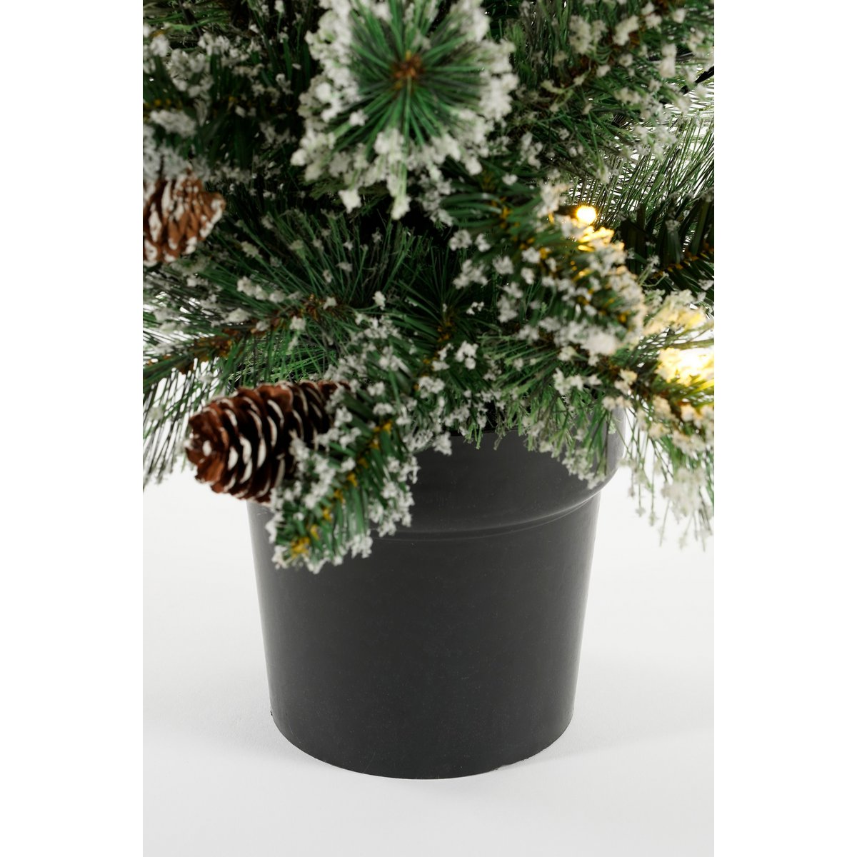 Vandans Kerstboom Pot Groen Frosted Hoogte 90 Cm Diam 48