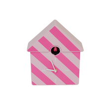 Colorful Cuckoo Clock Pink Patterns Decorative 24x27x9 cm