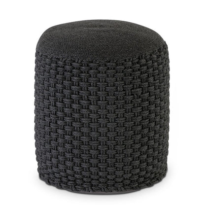 Merino Outdoor Pouf Kruk Met Vulling Drie Kleuren Keuze