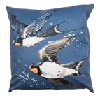 Cushion Cover 45x45 cm Blue White Polyester Birds Decorative Cushion Cover