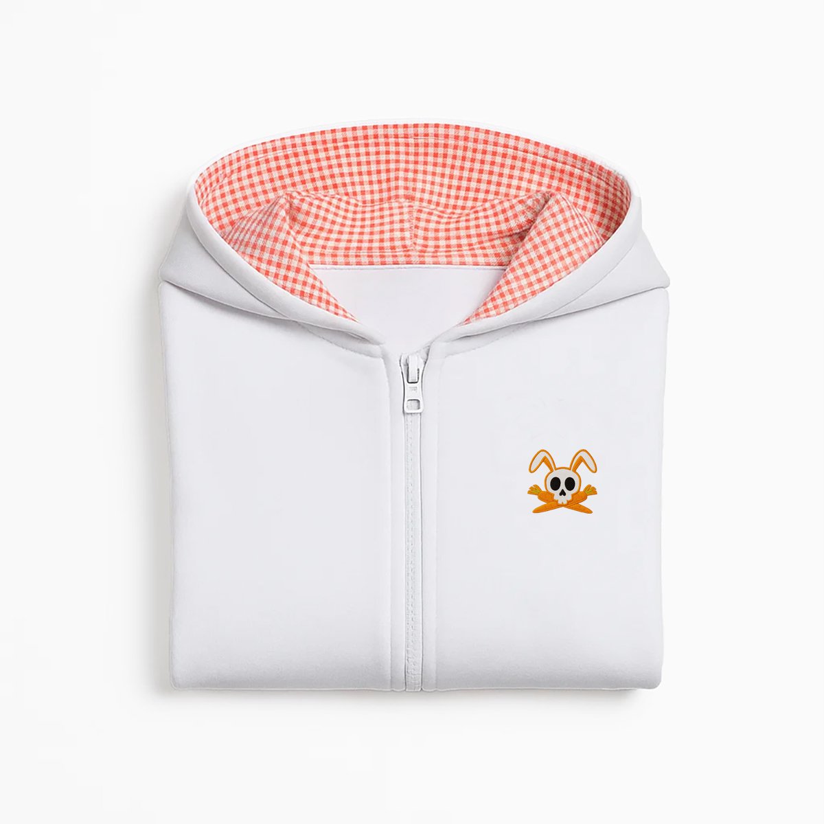 Sweatshirt biologisch katoen wit oranje